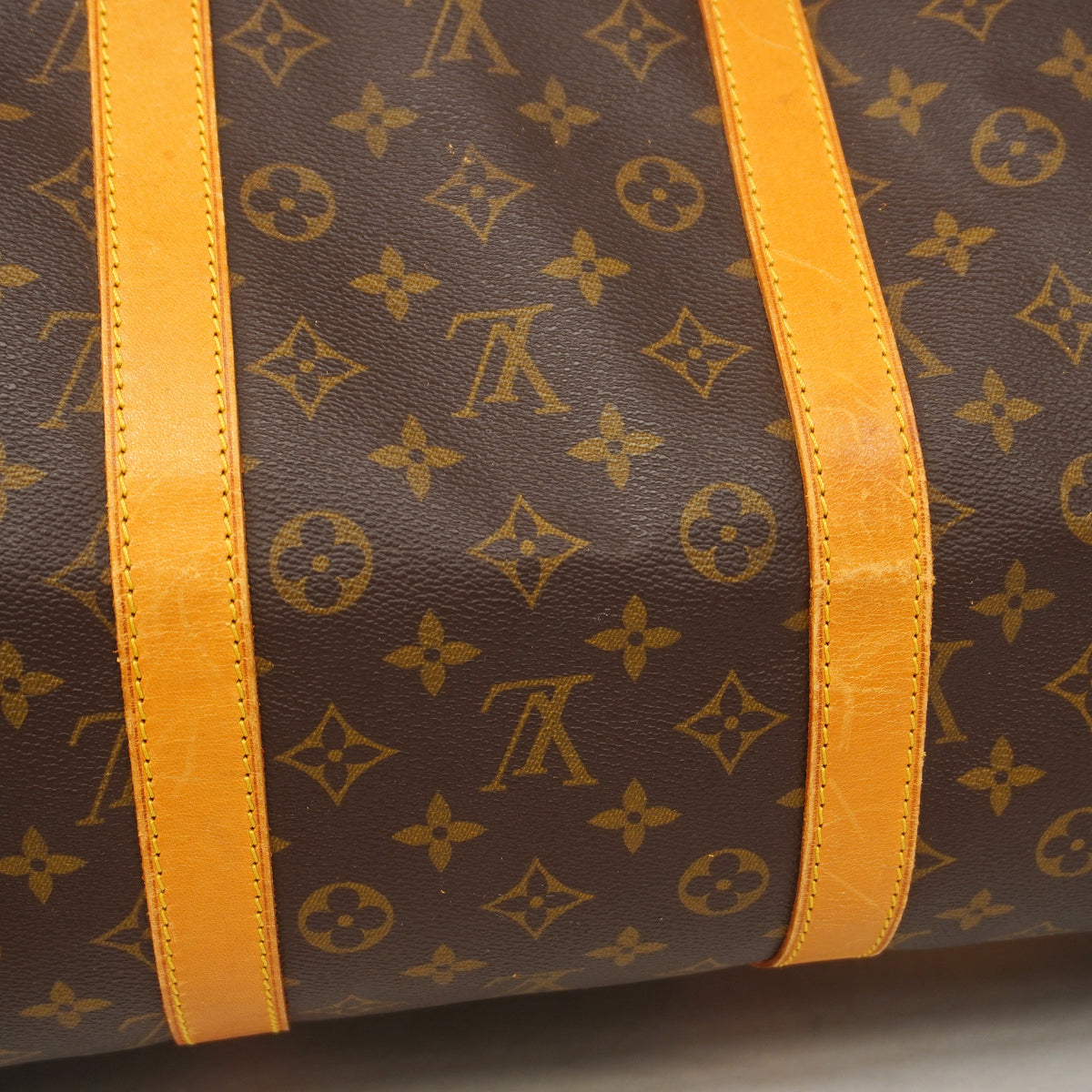 【6ia0998】ルイヴィトン ボストンバッグ モノグラム キーポルバンドリエール55 M41414 ブラウン【中古】メンズ レディース ユニセックス