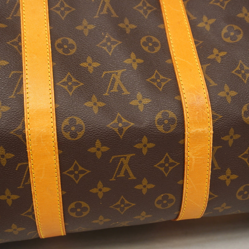 【6ia0998】ルイヴィトン ボストンバッグ モノグラム キーポルバンドリエール55 M41414 ブラウン【中古】メンズ レディース ユニセックス