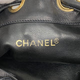 【6ia1003】シャネル ショルダーバッグ チェーンショルダー ラムスキン ブラック ゴールド金具【中古】レディース