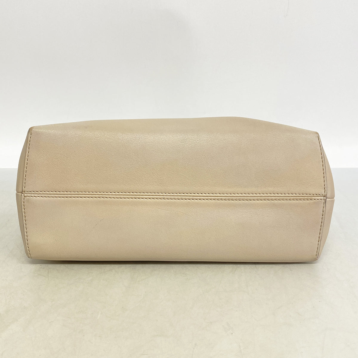 【6ia1016】フェンディ ハンドバッグ バイザウェイ レザー ベージュ ホワイト シルバー金具 2wayバッグ【中古】レディース