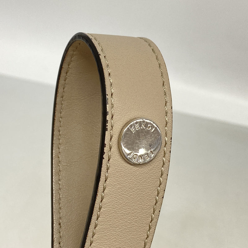 【6ia1016】フェンディ ハンドバッグ バイザウェイ レザー ベージュ ホワイト シルバー金具 2wayバッグ【中古】レディース