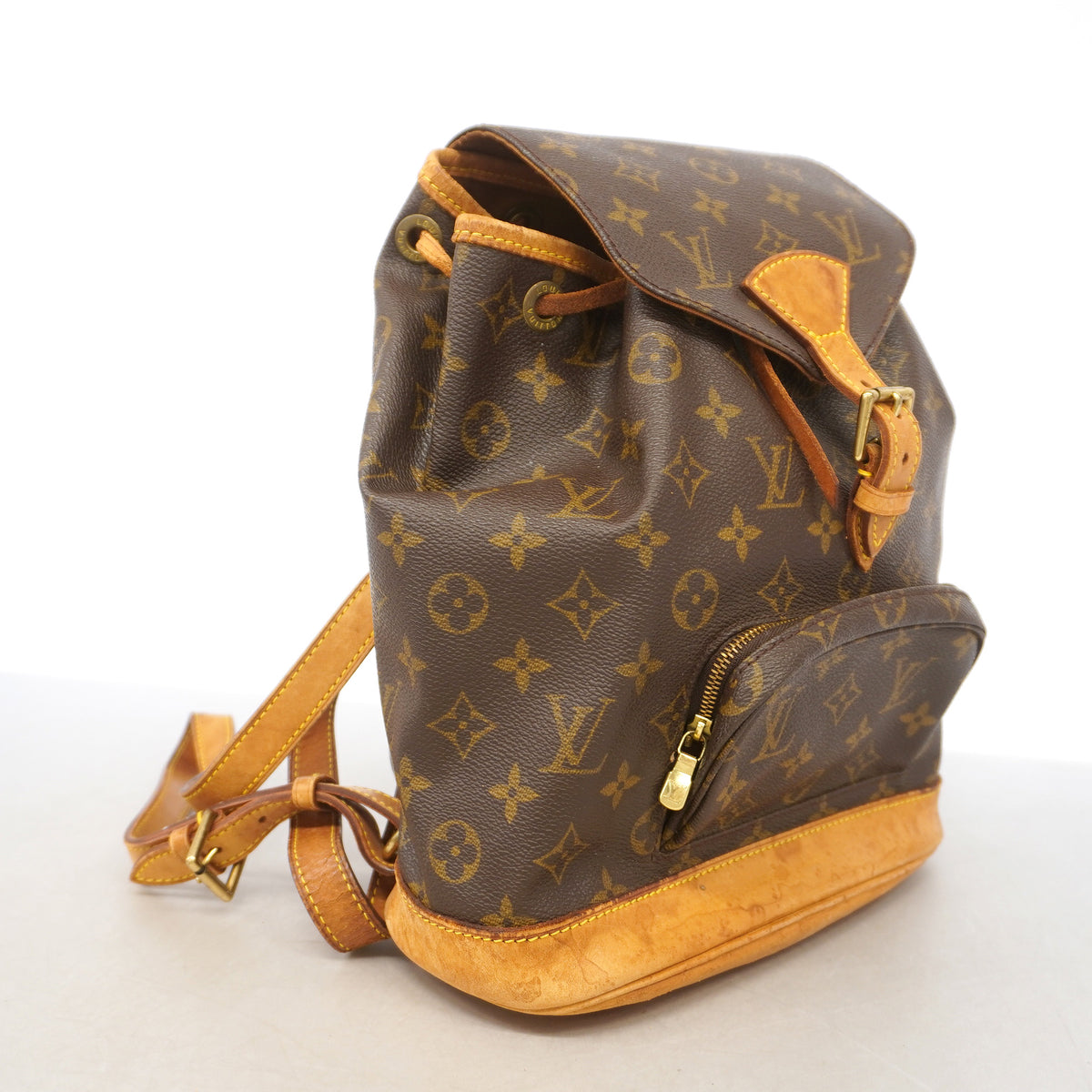 【6ia1031】ルイヴィトン リュック・デイパック モノグラム モンスリMM M51136 ブラウン【中古】レディース