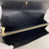 【6ia1048】ルイヴィトン 長財布 エピ ポシェットポルトモネクレディ M63572 ノワール【中古】レディース