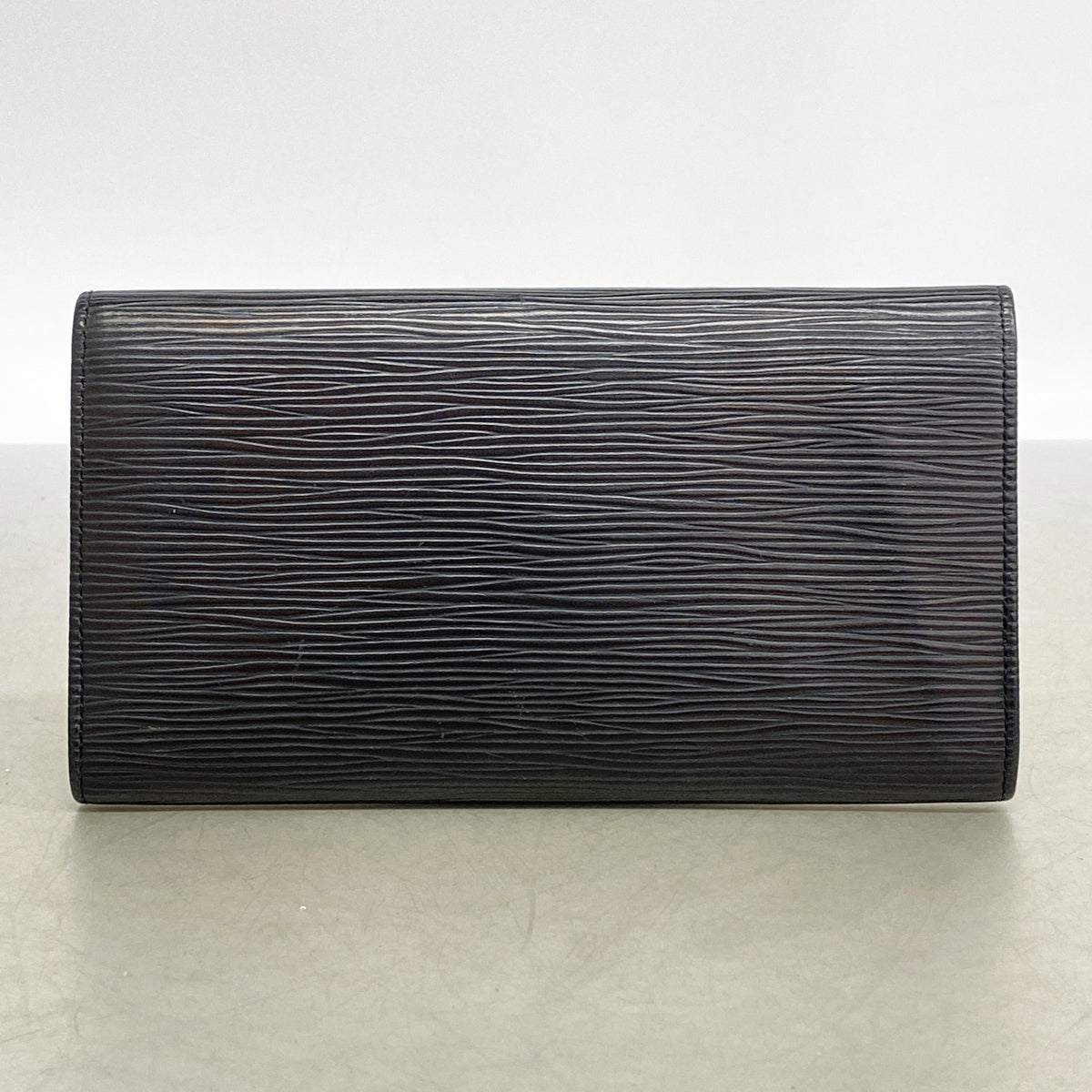 【6ia1048】ルイヴィトン 長財布 エピ ポシェットポルトモネクレディ M63572 ノワール【中古】レディース
