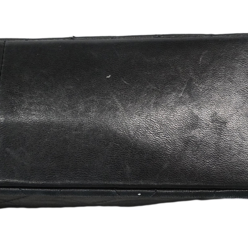 【6ia1065】シャネル ショルダーバッグ ダイアナ チェーンショルダー ラムスキン ブラック ゴールド金具【中古】レディース