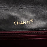 【6ia1065】シャネル ショルダーバッグ ダイアナ チェーンショルダー ラムスキン ブラック ゴールド金具【中古】レディース