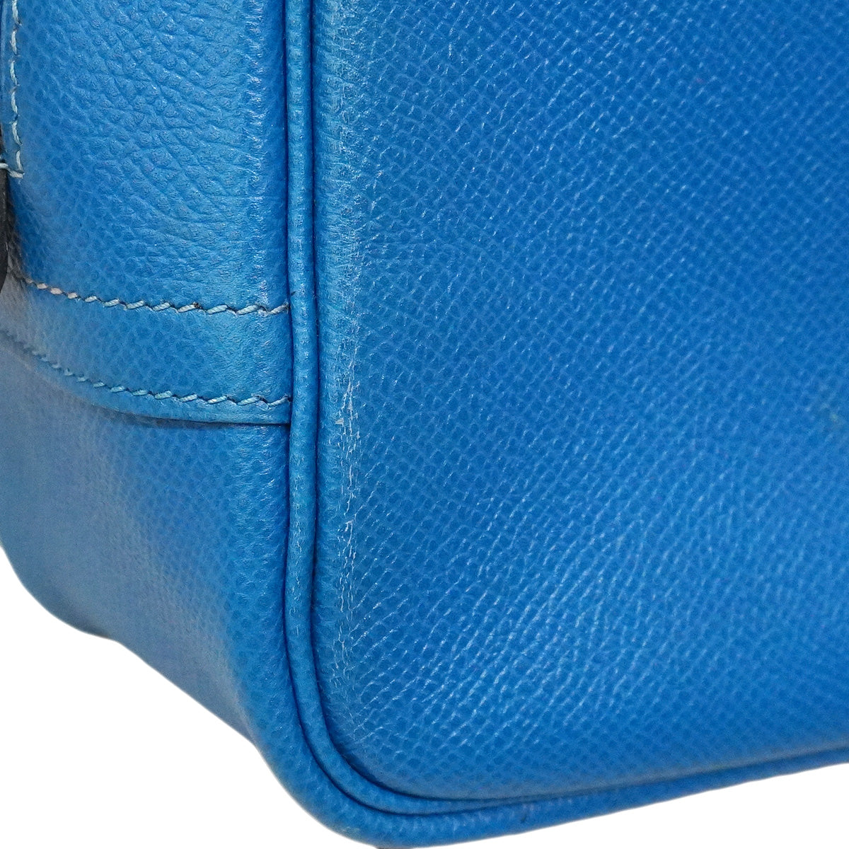 【6ia1066】エルメス ハンドバッグ プリュム20 クシュベル ブルーザンジバル ゴールド金具 □C刻印【中古】レディース