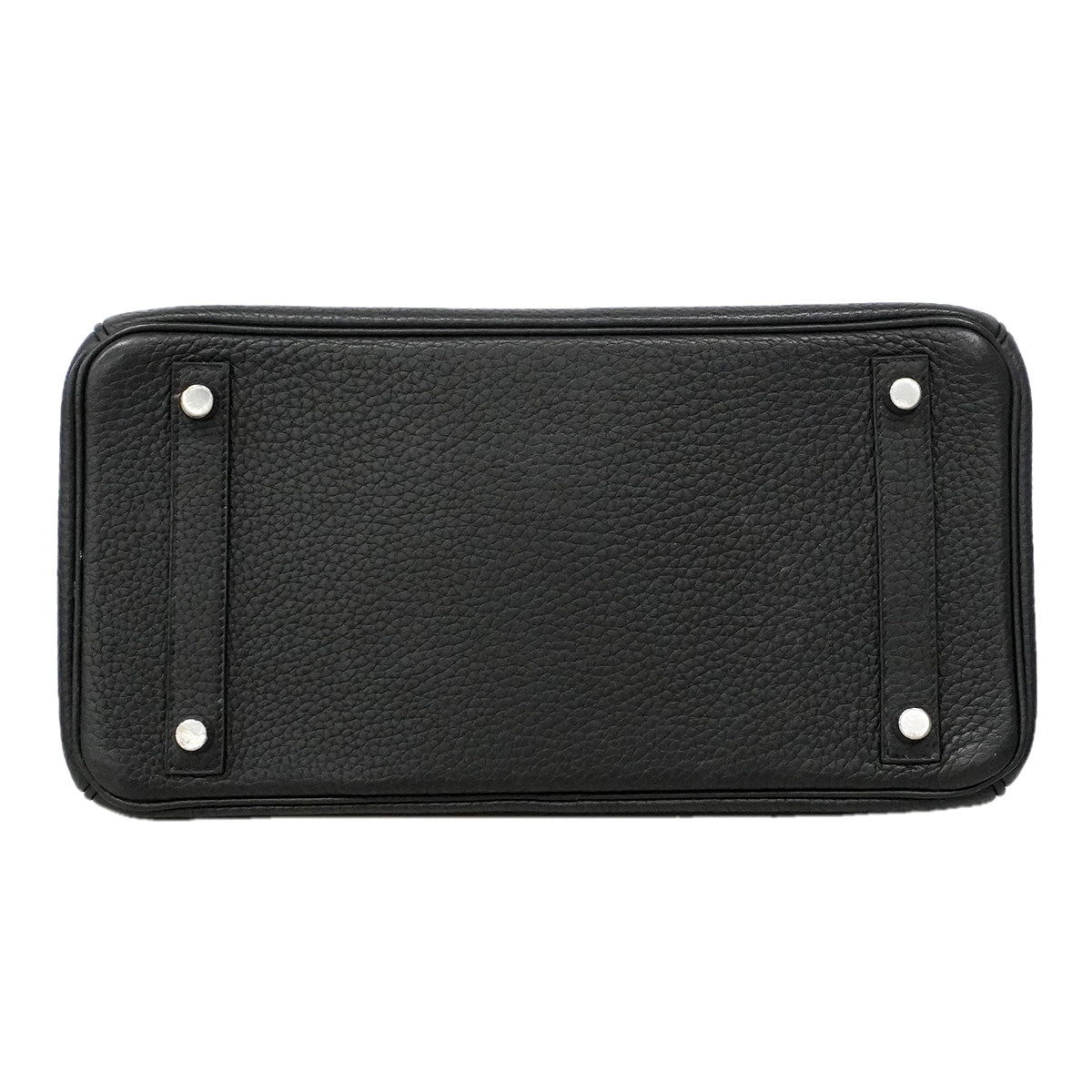 【6ia1067】エルメス ハンドバッグ バーキン30 トゴ ブラック シルバー金具 □J刻印【中古】レディース