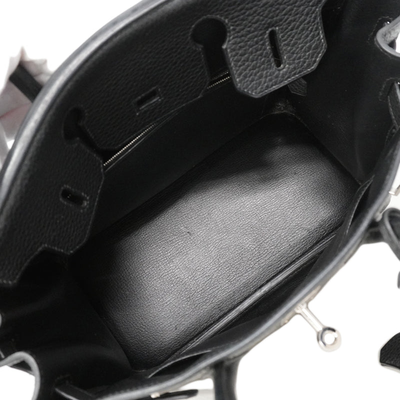 【6ia1067】エルメス ハンドバッグ バーキン30 トゴ ブラック シルバー金具 □J刻印【中古】レディース