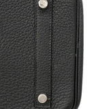 【6ia1068】エルメス ハンドバッグ バーキン30 トリヨンクレマンス ブラック シルバー金具 □N刻印【中古】レディース