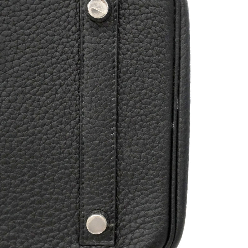 【6ia1068】エルメス ハンドバッグ バーキン30 トリヨンクレマンス ブラック シルバー金具 □N刻印【中古】レディース