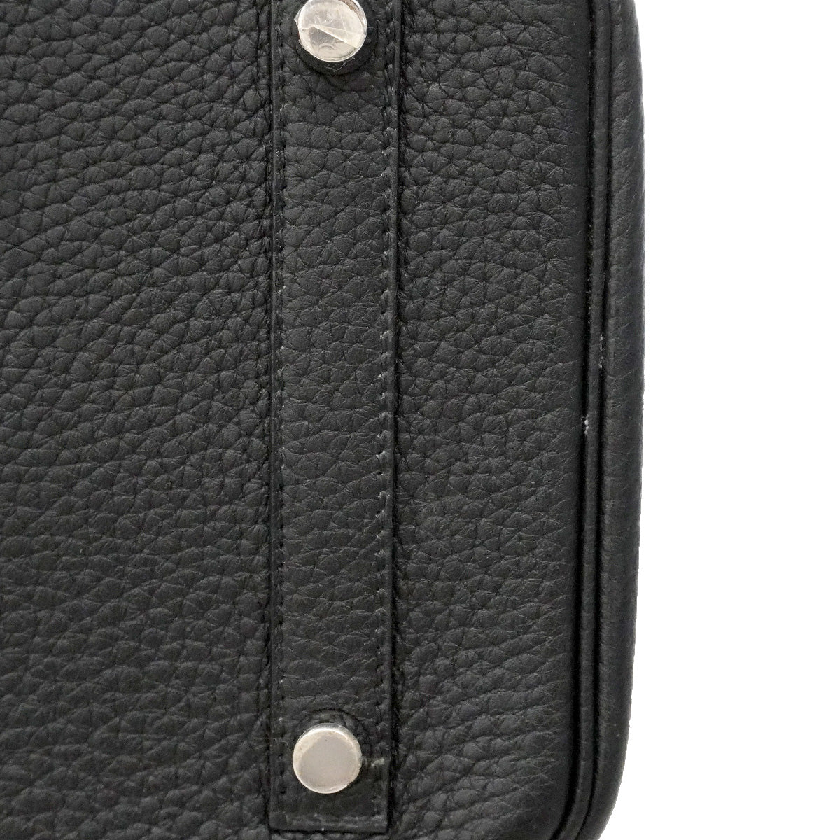 【6ia1067】エルメス ハンドバッグ バーキン30 トゴ ブラック シルバー金具 □J刻印【中古】レディース