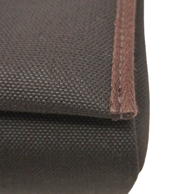 【6ia1080】エルメス ショルダーバッグ エールバッグジップミニ トワルミリタリー エベーヌ シルバー金具 K刻印【中古】レディース