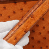 【6ia1081】エルメス ハンドバッグ ケリー32 オーストリッチ チェスナッツ ゴールド金具 ○V刻印 2wayバッグ【中古】レディース