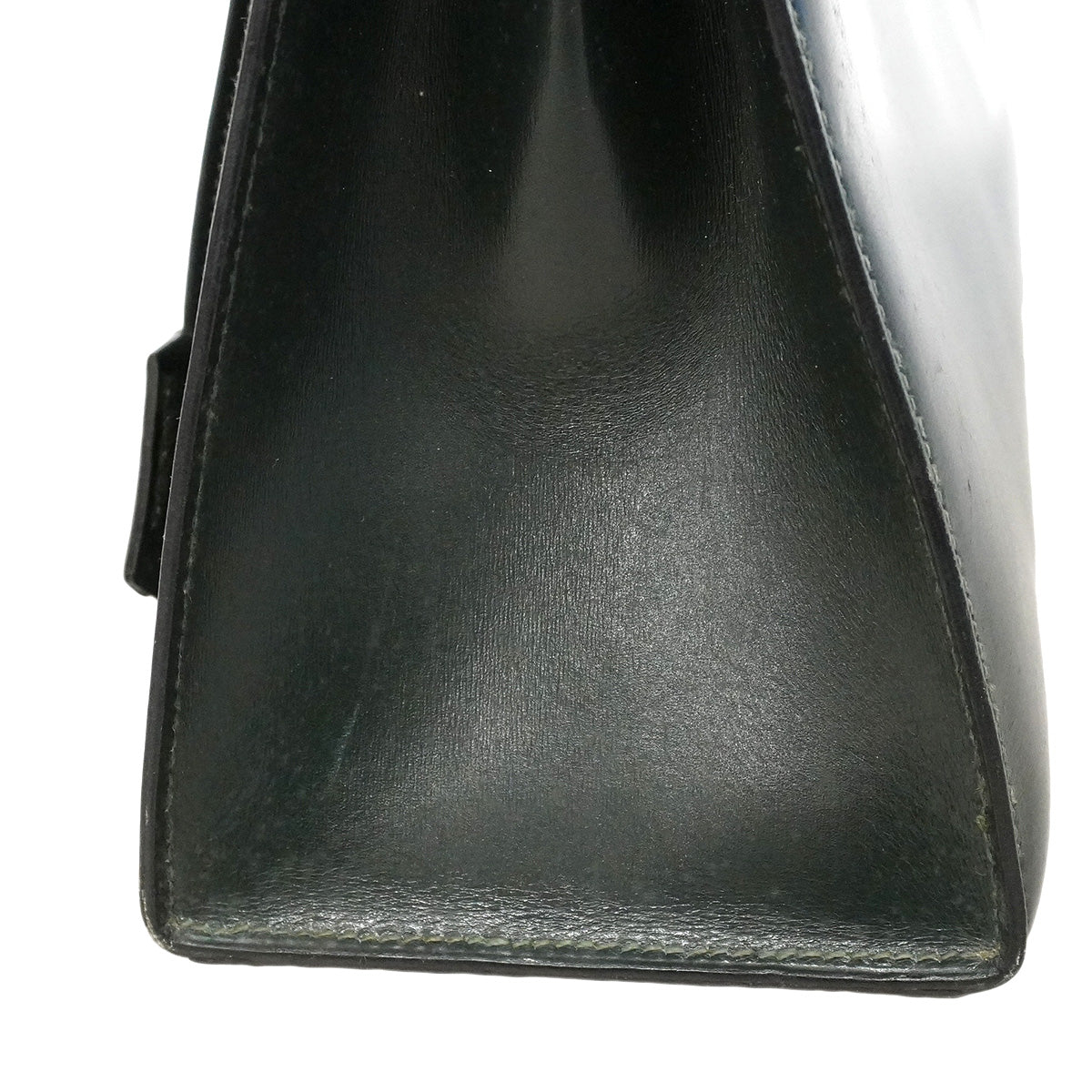 【6ia1082】エルメス ハンドバッグ ケリー28 ボックスカーフ グリーン ゴールド金具 ○Q刻印【中古】レディース