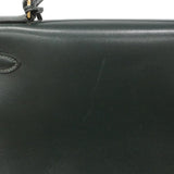 【6ia1082】エルメス ハンドバッグ ケリー28 ボックスカーフ グリーン ゴールド金具 ○Q刻印【中古】レディース