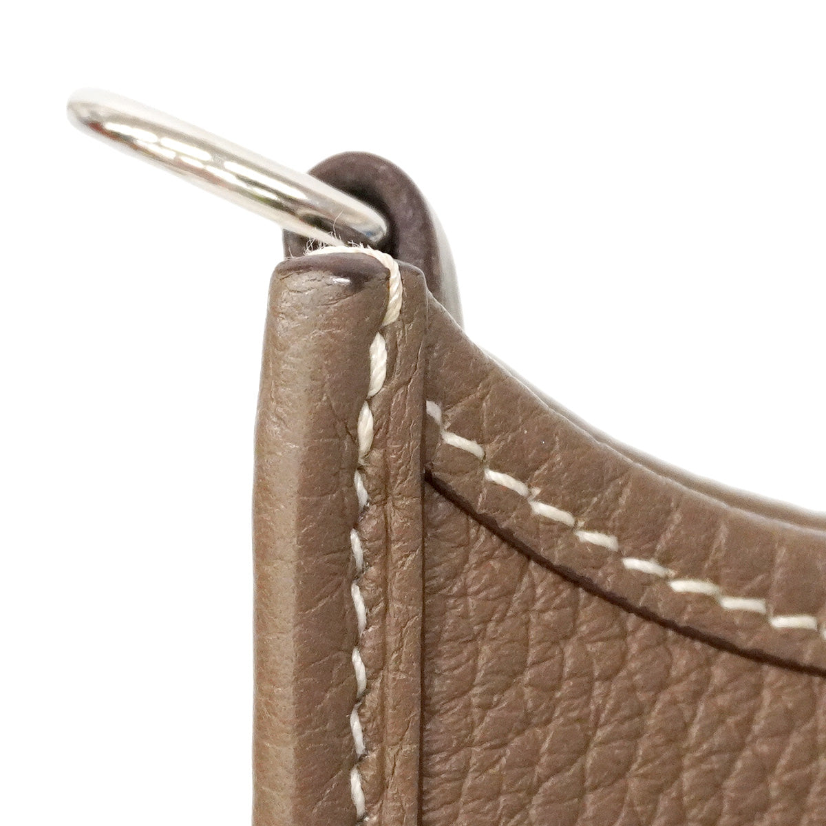 【6ia1083】エルメス ショルダーバッグ エヴリンTPM トリヨンクレマンス エトゥープ シルバー金具 Z刻印【中古】レディース