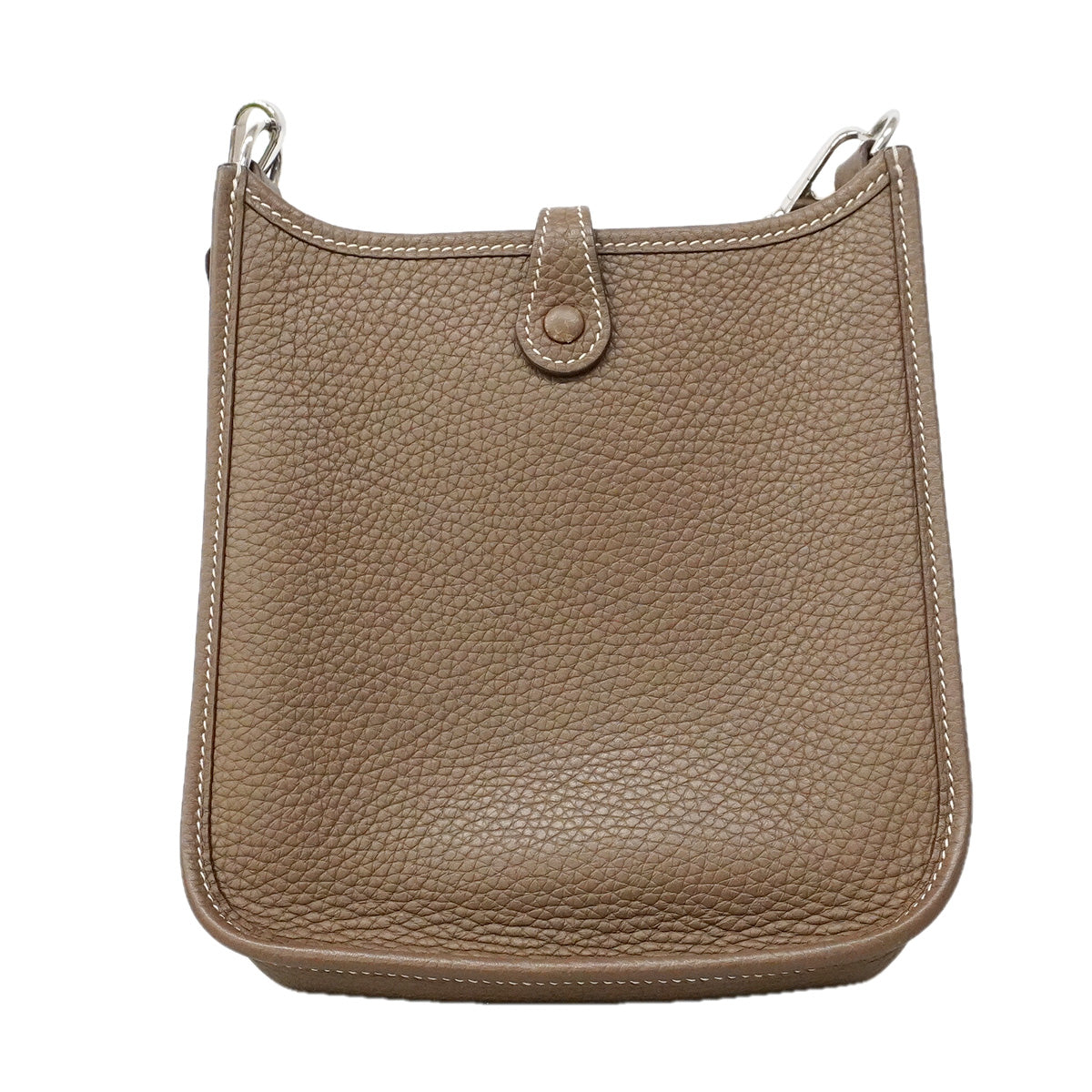 【6ia1083】エルメス ショルダーバッグ エヴリンTPM トリヨンクレマンス エトゥープ シルバー金具 Z刻印【中古】レディース