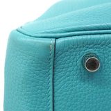 【6ia1087】エルメス ハンドバッグ リンディ30 トリヨンクレマンス ブルーサンシール シルバー金具 T刻印 2wayバッグ【中古】レディース