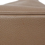【6ia1088】エルメス ハンドバッグ ピコタンロックMM トリヨンクレマンス エトゥープ シルバー金具 □O刻印【中古】レディース
