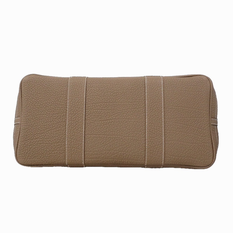 【6ia1094】エルメス トートバッグ ガーデンパーティPM ネゴンダ エトゥープ シルバー金具 A刻印【中古】レディース