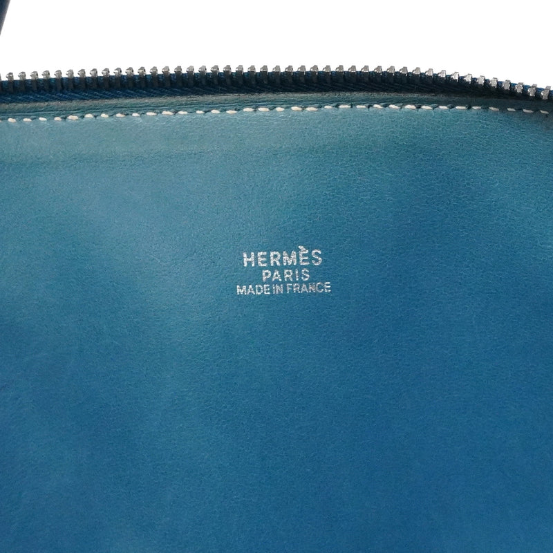 【6ia1095】エルメス ハンドバッグ ボリード35 トリヨンクレマンス ブルータラサ シルバー金具 □G刻印 2wayバッグ【中古】レディース