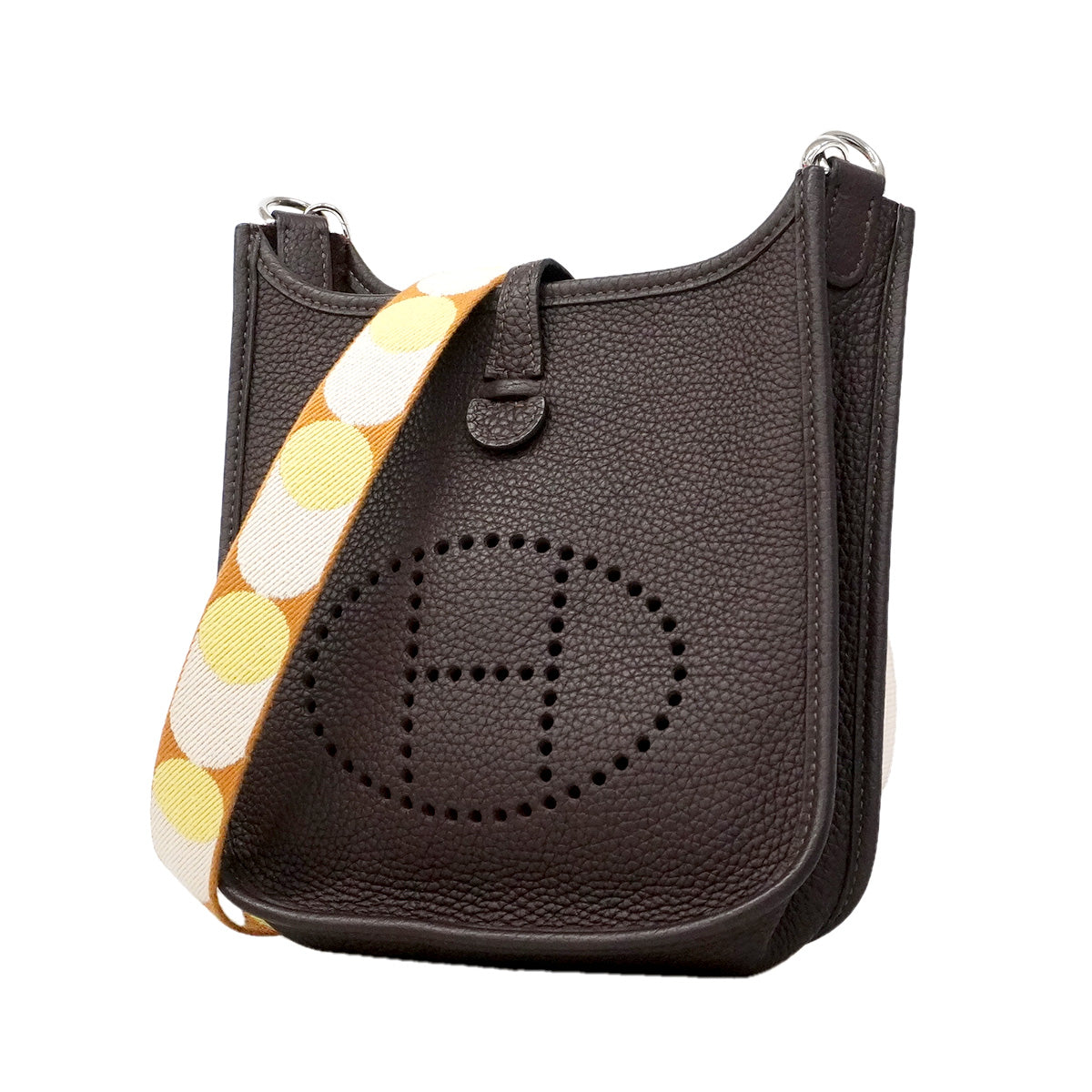 【6ia1096】エルメス ショルダーバッグ エヴリンTPM トリヨンクレマンス ルージュセリエ シルバー金具 Z刻印【中古】レディース