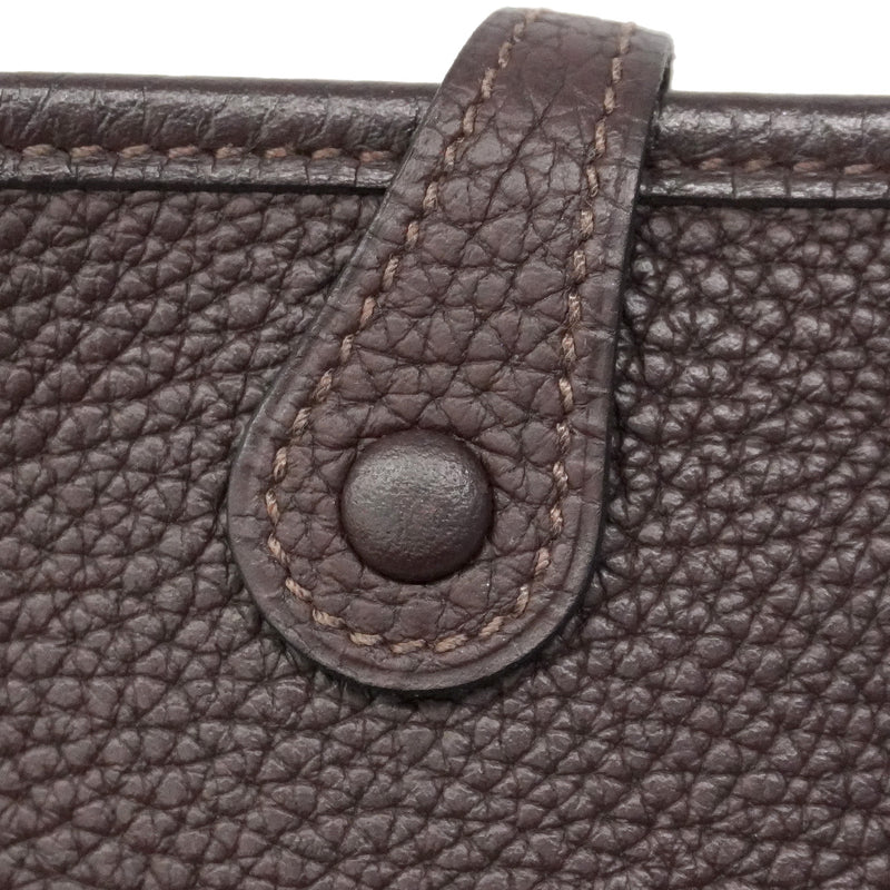 【6ia1096】エルメス ショルダーバッグ エヴリンTPM トリヨンクレマンス ルージュセリエ シルバー金具 Z刻印【中古】レディース