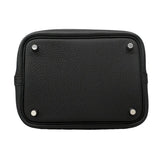 【6ia1102】エルメス ハンドバッグ ピコタンロックPM トリヨンクレマンス ブラック シルバー金具 D刻印【中古】レディース