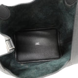 【6ia1102】エルメス ハンドバッグ ピコタンロックPM トリヨンクレマンス ブラック シルバー金具 D刻印【中古】レディース