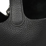 【6ia1102】エルメス ハンドバッグ ピコタンロックPM トリヨンクレマンス ブラック シルバー金具 D刻印【中古】レディース