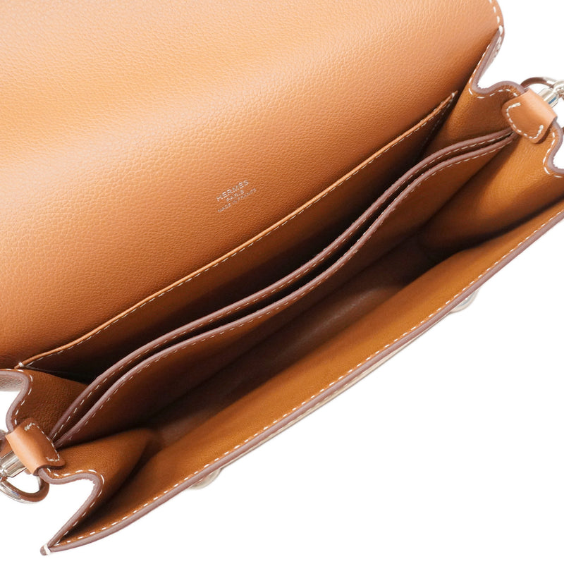 【6ia1103】エルメス ショルダーバッグ ロウリス エバーカラー ゴールド シルバー金具 Y刻印【中古】レディース