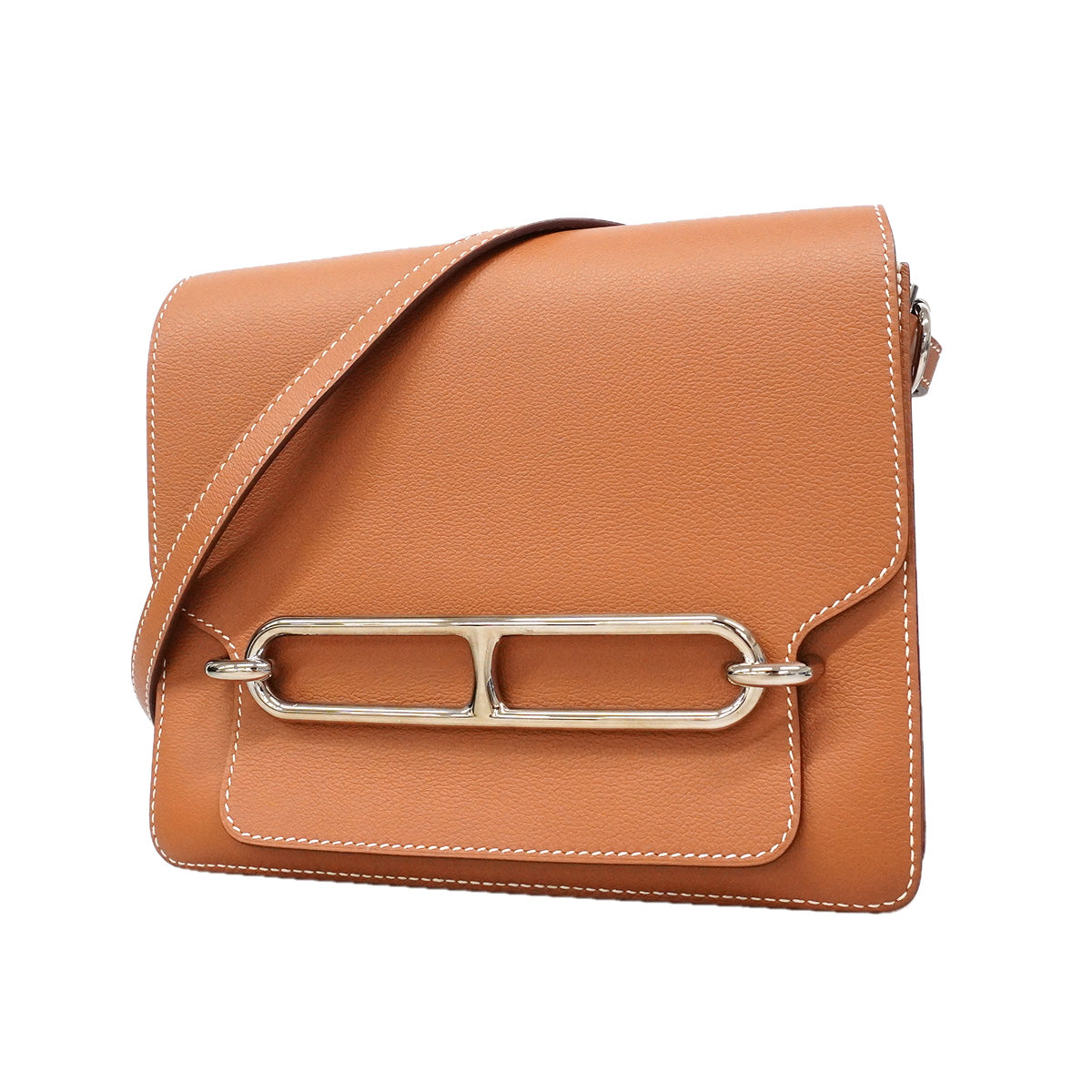 【6ia1103】エルメス ショルダーバッグ ロウリス エバーカラー ゴールド シルバー金具 Y刻印【中古】レディース