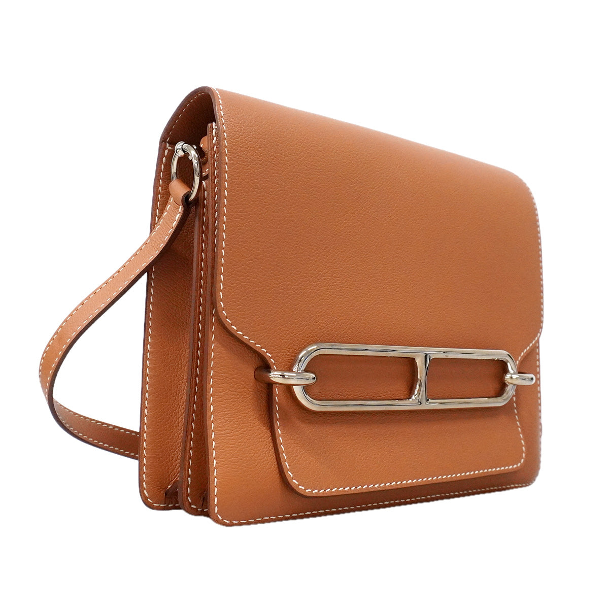 【6ia1103】エルメス ショルダーバッグ ロウリス エバーカラー ゴールド シルバー金具 Y刻印【中古】レディース