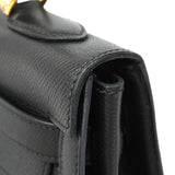 【6ia1105】エルメス ハンドバッグ ケリー32 ヴォーエプソン ブラック ゴールド金具 □O刻印 2wayバッグ【中古】レディース