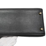 【6ia1105】エルメス ハンドバッグ ケリー32 ヴォーエプソン ブラック ゴールド金具 □O刻印 2wayバッグ【中古】レディース
