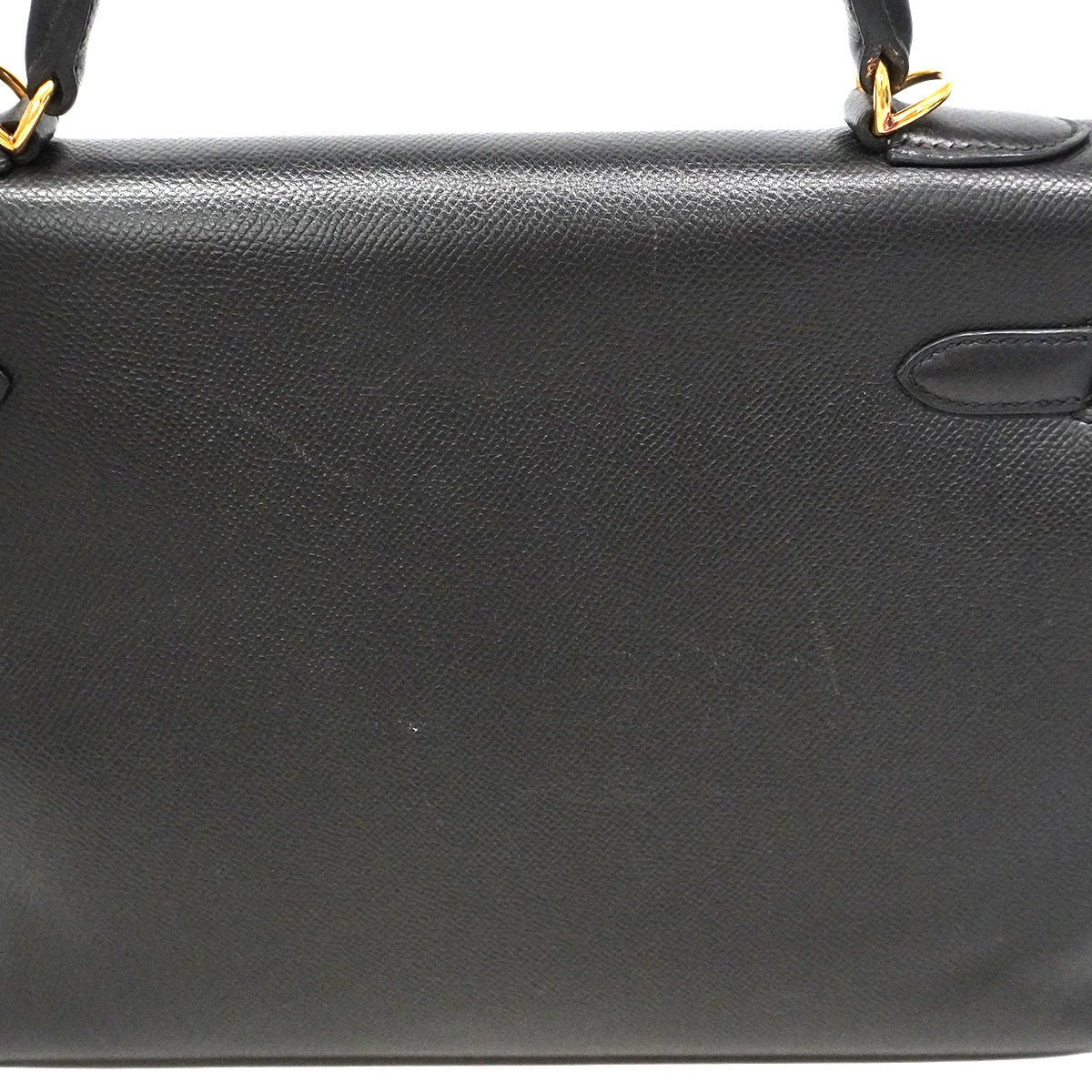 【6ia1105】エルメス ハンドバッグ ケリー32 ヴォーエプソン ブラック ゴールド金具 □O刻印 2wayバッグ【中古】レディース