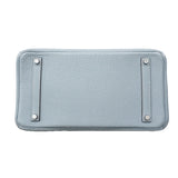 【6ia1106】エルメス ハンドバッグ バーキン35 トゴ ブルーラン シルバー金具 □P刻印【中古】レディース