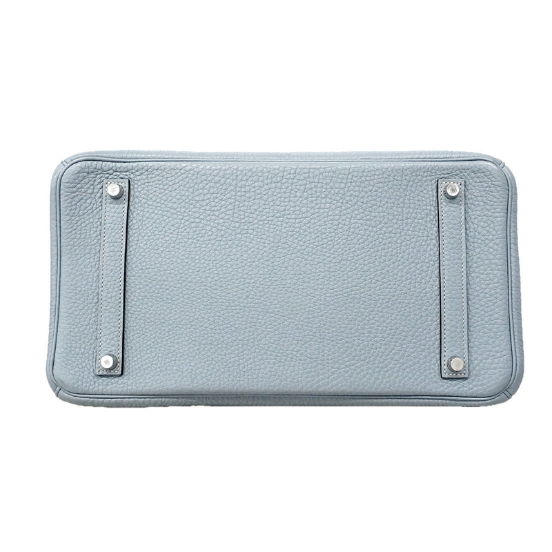 【6ia1106】エルメス ハンドバッグ バーキン35 トゴ ブルーラン シルバー金具 □P刻印【中古】レディース