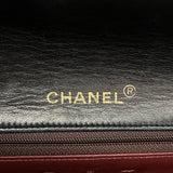 【6ia1107】シャネル ショルダーバッグ マトラッセ チェーンショルダー ラムスキン ブラック ゴールド金具【中古】レディース