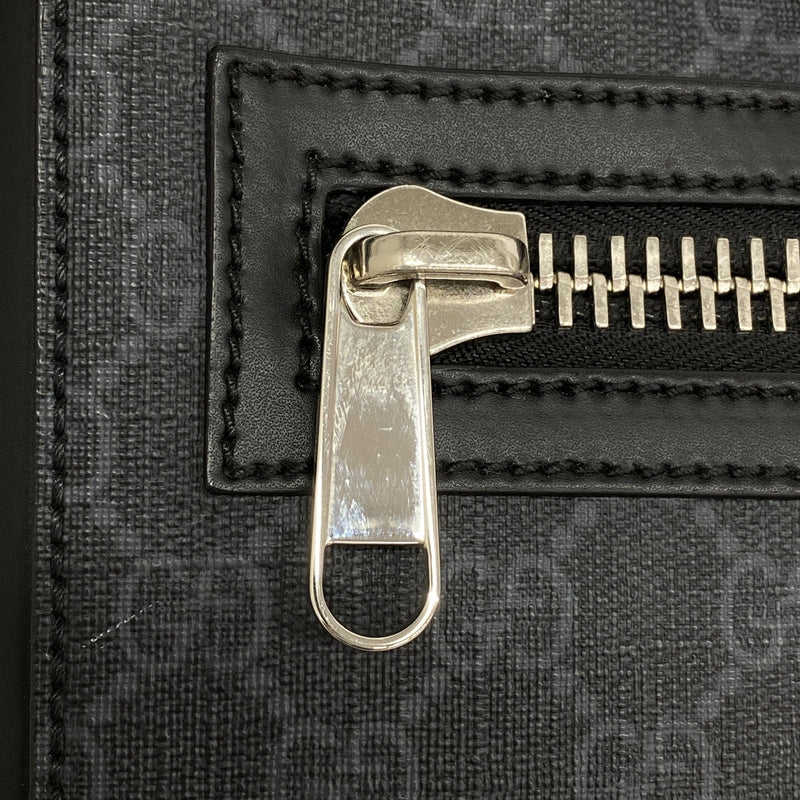 【6ia1108】グッチ ショルダーバッグ GGスプリーム 523599 PVC ブラック シルバー金具【中古】レディース