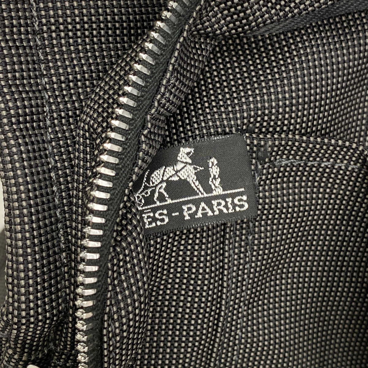 【6ia1120】エルメス トートバッグ エールラインMM ナイロン グレー シルバー金具【中古】メンズ レディース ユニセックス