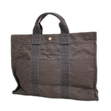 【6ia1120】エルメス トートバッグ エールラインMM ナイロン グレー シルバー金具【中古】メンズ レディース ユニセックス