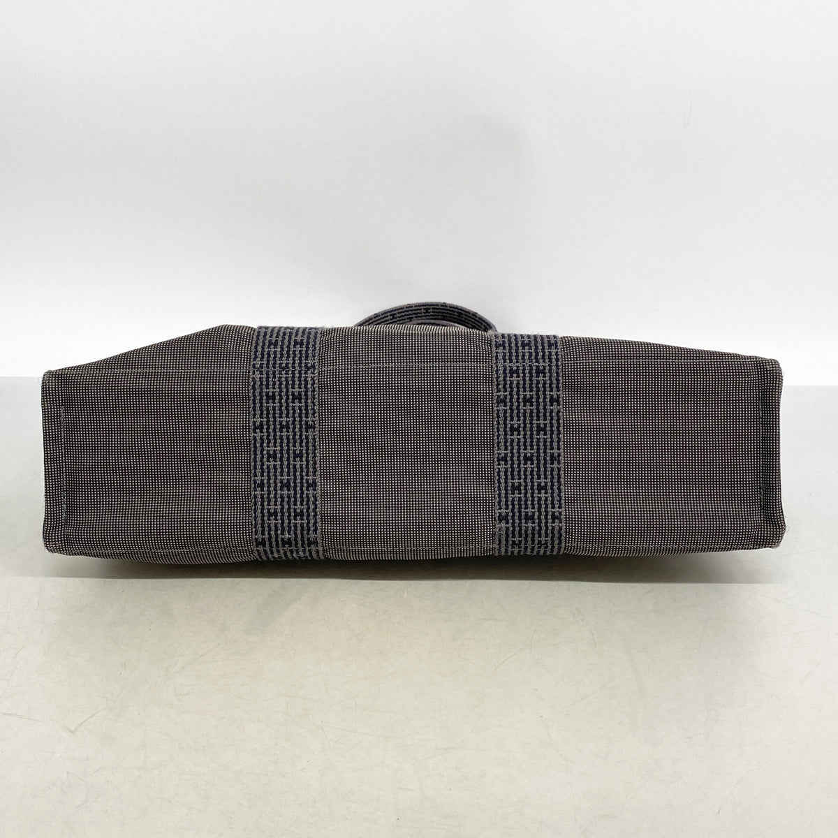 【6ia1120】エルメス トートバッグ エールラインMM ナイロン グレー シルバー金具【中古】メンズ レディース ユニセックス