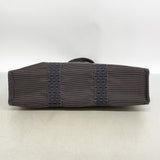 【6ia1120】エルメス トートバッグ エールラインMM ナイロン グレー シルバー金具【中古】メンズ レディース ユニセックス
