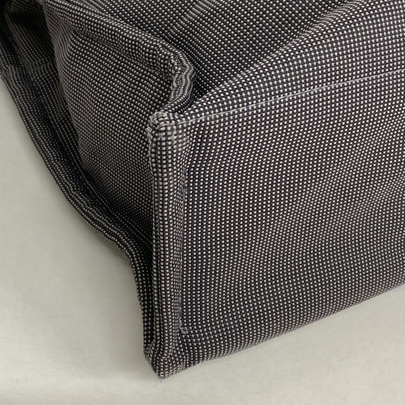 【6ia1120】エルメス トートバッグ エールラインMM ナイロン グレー シルバー金具【中古】メンズ レディース ユニセックス
