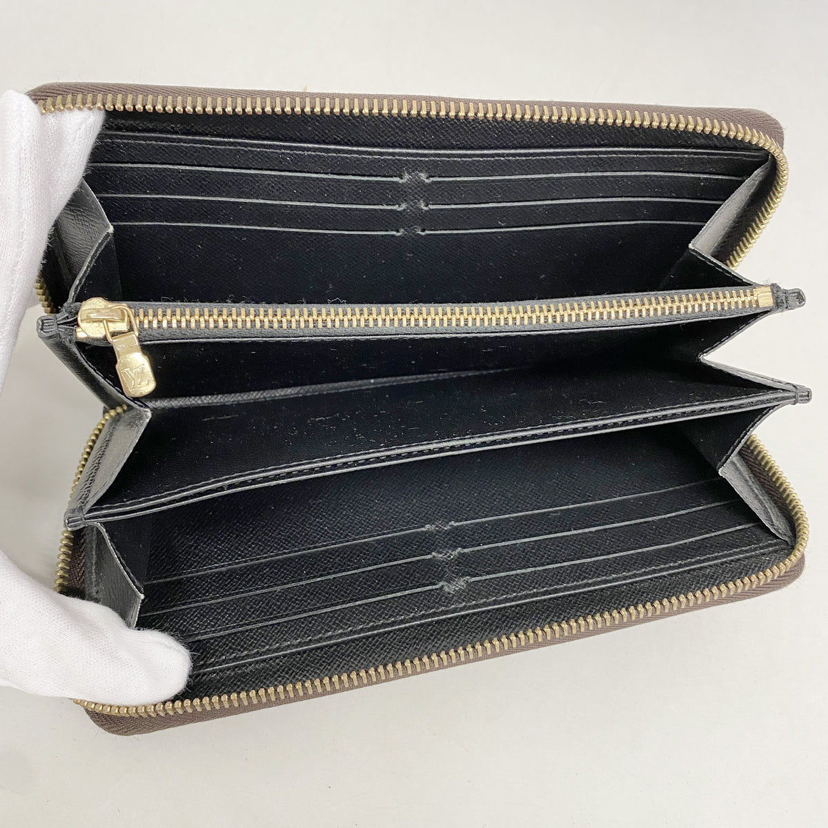 【6ia1126】ルイヴィトン 長財布 モノグラム･ジャイアント/リバース ジッピーウォレット M69353 ブラウン【中古】レディース