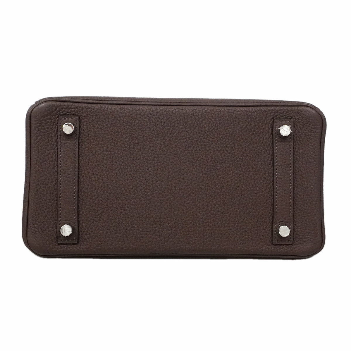 【6ia1131-g】エルメス ハンドバッグ バーキン25 トゴ ショコラ シルバー金具 D刻印【中古】レディース