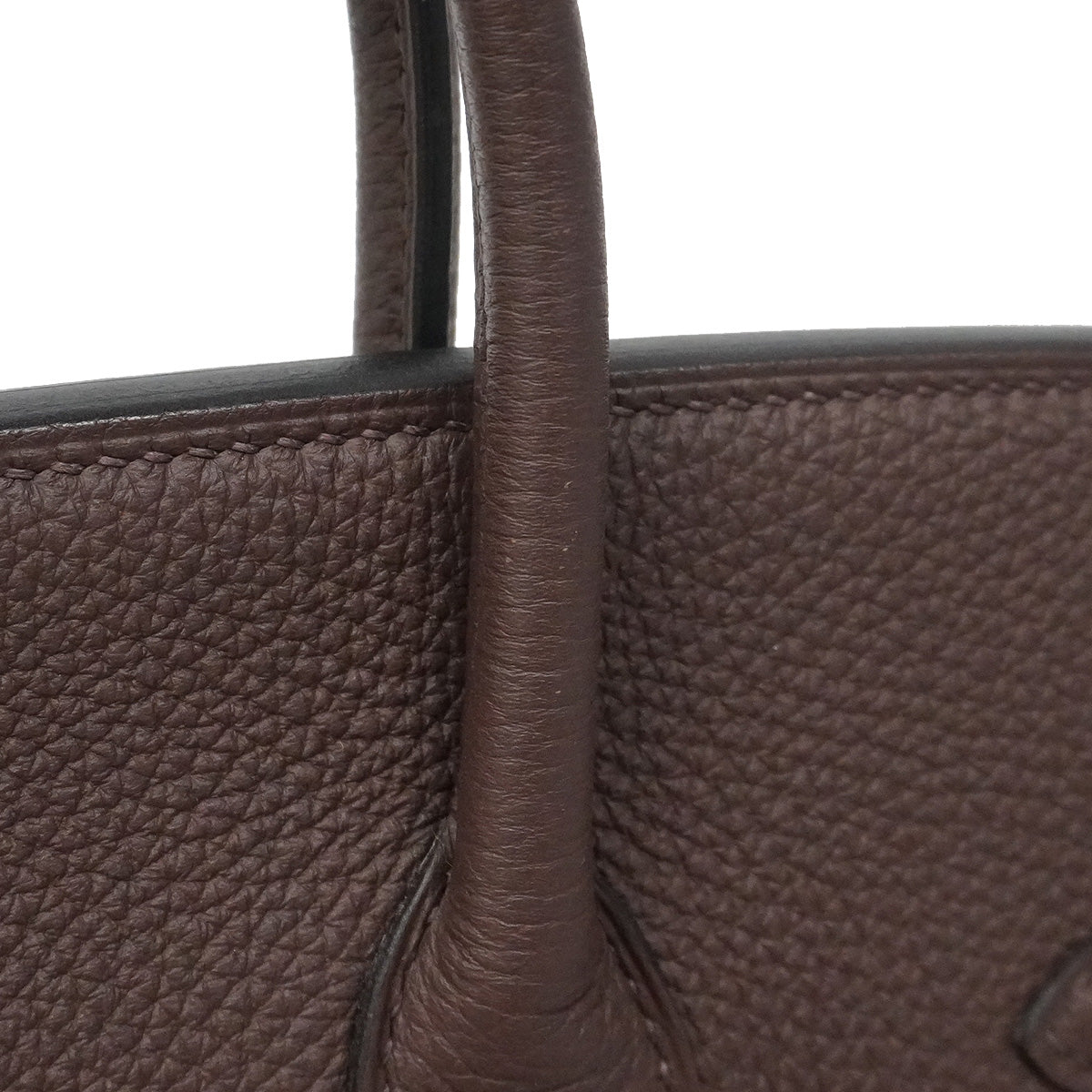 【6ia1131-g】エルメス ハンドバッグ バーキン25 トゴ ショコラ シルバー金具 D刻印【中古】レディース