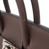 【6ia1131-g】エルメス ハンドバッグ バーキン25 トゴ ショコラ シルバー金具 D刻印【中古】レディース